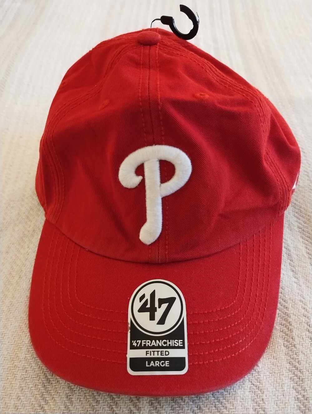 '47 Franchise Fitted Large Philadelphia Phillies MLB Red Baseball Cap